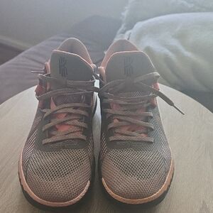 Stylish Pink and Gray Athletic Shoes